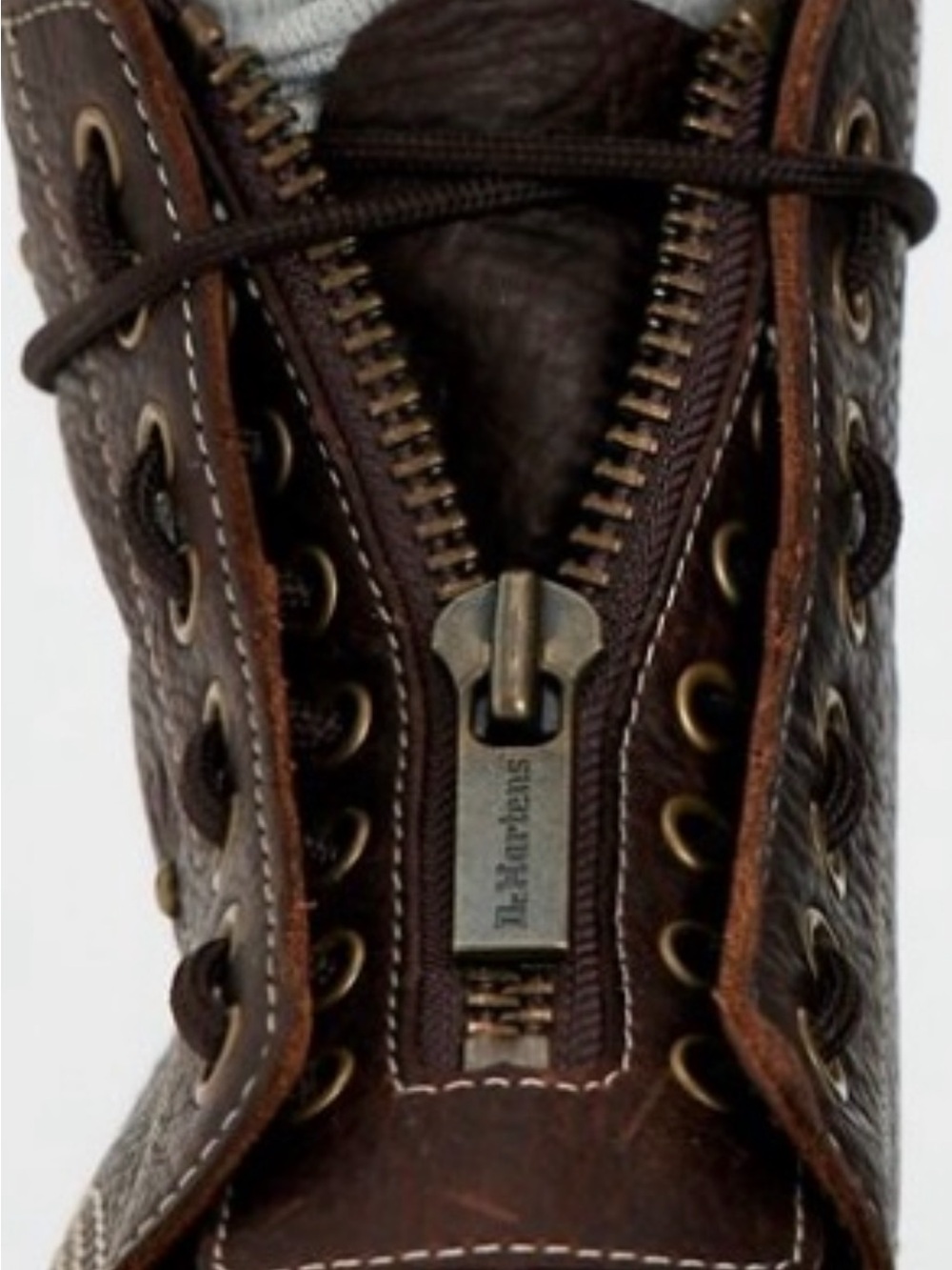 Dr. Martens Brown Floral Embossed Leather Ankle Boots - Picture 4 of 12